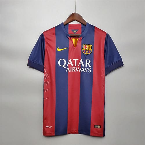 FC Barcelona Messi Home Retro Football Kit 2014-15