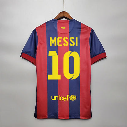 FC Barcelona Messi Home Retro Football Kit 2014-15